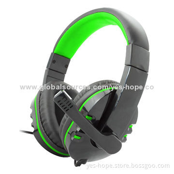 Wholesale high quality custom wired PC game console headphones